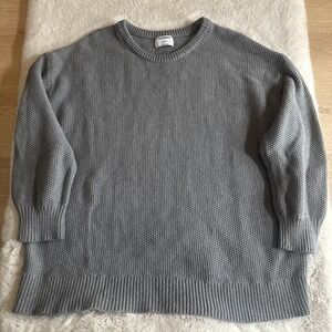 Old Navy Tunic Length‎ Gray Cable Knit Sweater Size 3XL